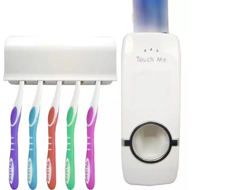 Dispensador Crema Dental Porta Cepillos - Imagen 3